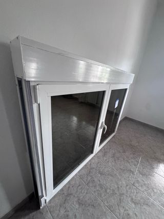 Ventana de aluminio nueva cristal climalit