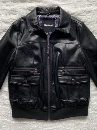 Giacca trucker cropped Desigual stile vintage