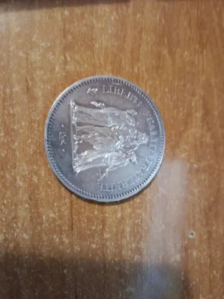 Moneda 50 Francos Plata 1974