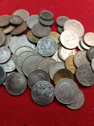Lote Monedas Franco y Juan Carlos