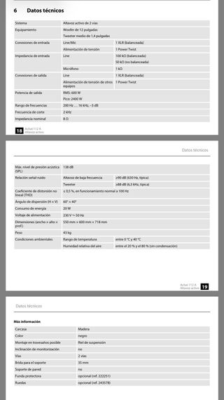 2 altavoces The Box Pro Achat 112A