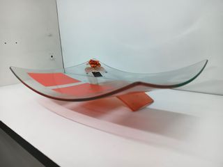 Fuente centro de mesa vidrio y cerámica