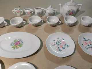 Juego de porcelana vintage mixto juguete