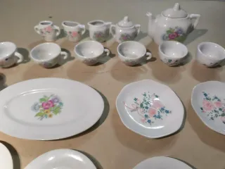 Juego de porcelana vintage mixto juguete