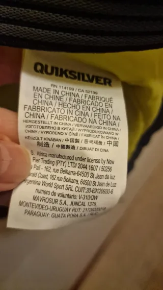 Parka Nieve Quiksilver Talla 12-14 Años