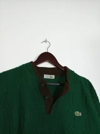 Jersey verde Lacoste punto