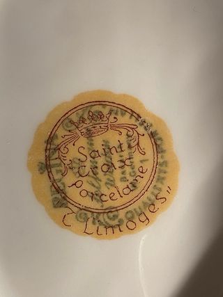 Salsiera Vintage Limoges Porcelaine Saint Croix