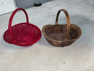 Cestas de mimbre para bodas y comuniones, Navidad.