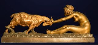 Escultura de bronce original de Affortunato Gori