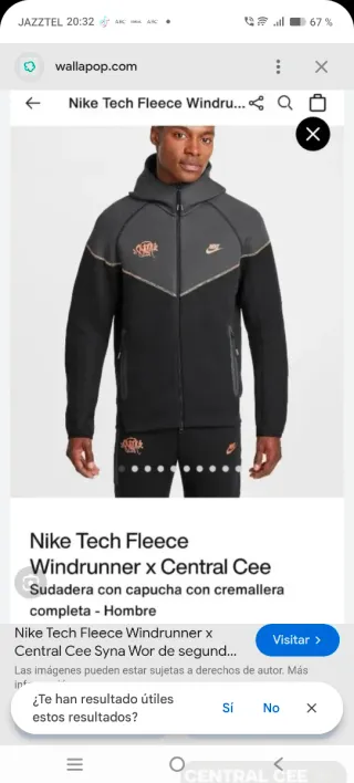 Nike chándal completo gris negro