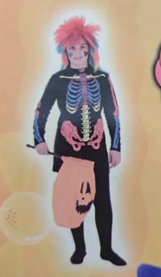 Disfraz esqueleto niño 4-6 años [N°29]