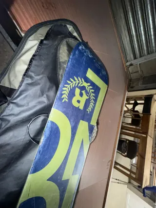 Tabla Snowboard con Fijaciones y Funda