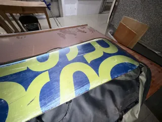 Tabla Snowboard con Fijaciones y Funda