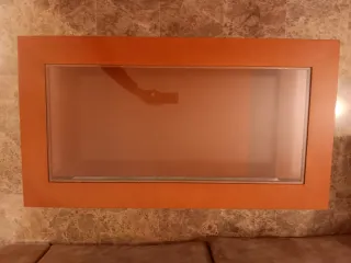 Mesa de Salón 110 x 60,  cerezo & cristal