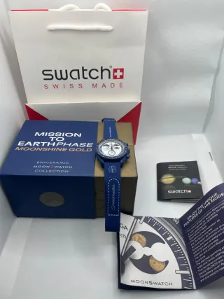 Swatch MoonSwatch Mission to Earthphase gold