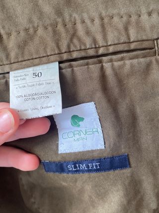 Americana Traje Hombre CORNER Verde Oliva