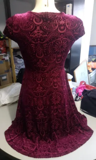 Vestido Killstar Terciopelo Morado