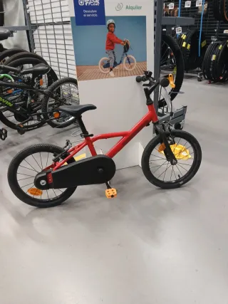 Bicicleta infantil B'twin Discover 500 roja