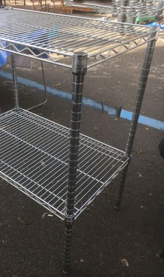 Estantería metálica 2 baldas - 87 cm de alto