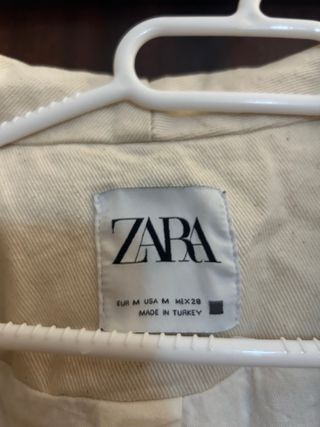 Cazadora denim acolchada Zara Talla M