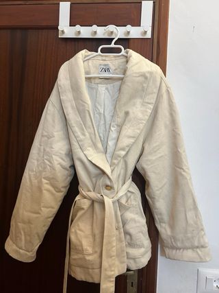 Cazadora denim acolchada Zara Talla M