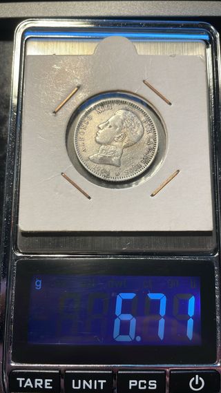 Moneda 1 Peseta 1904 Alfonso XIII