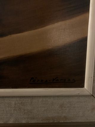 Cuadro al óleo niña leyendo