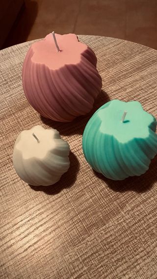 Juego 3 Velas Decorativas Torcidas