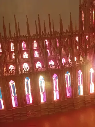 Maqueta Catedral Milán Iluminada