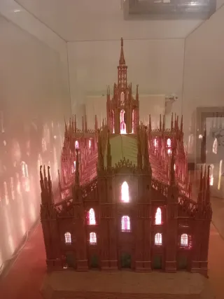 Maqueta Catedral Milán Iluminada
