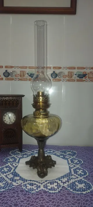 PRECIOSO QUINQUE MUY ANTIGUO DE PROCEDENCIA FRANCE