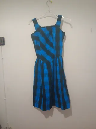 Abito Vintage Blu e Nero