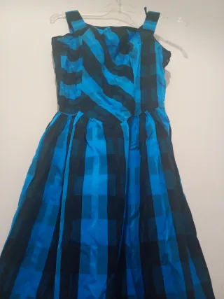 Abito Vintage Blu e Nero