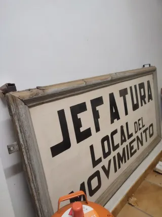 Cartel de sede de falange guerra civil y años 40