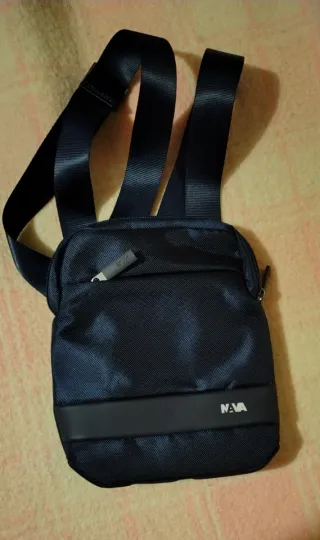 Borsa Nava Unisex Nera/Blu