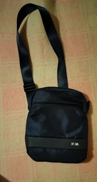 Borsa Nava Unisex Nera/Blu