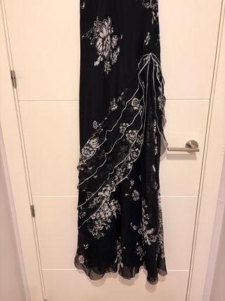 Vestido largo estampado floral