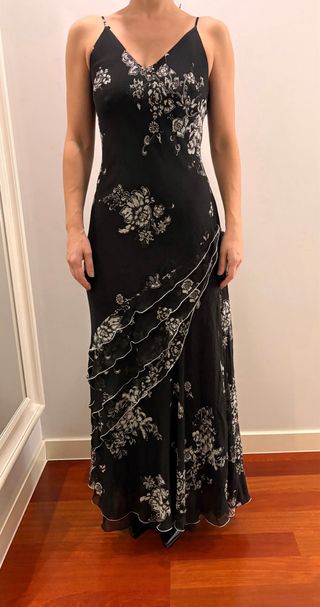 Vestido largo estampado floral