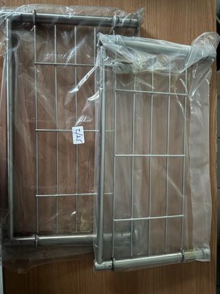 Toalheiro/prateleira metal prateado