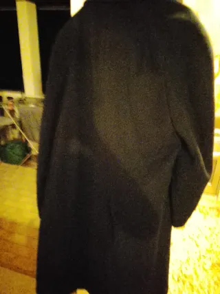 Capotto in velluto uomo nero