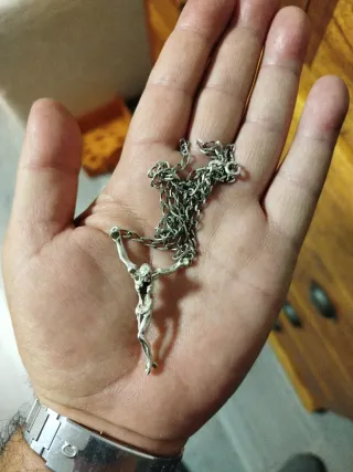 Cadena Plata Jesucristo Antigua