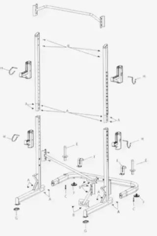 Rack Allenamento Decathlon 500