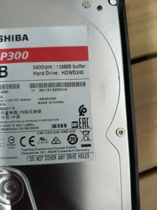 Disco Duro Toshiba P300 4TB 3.5 SATA3