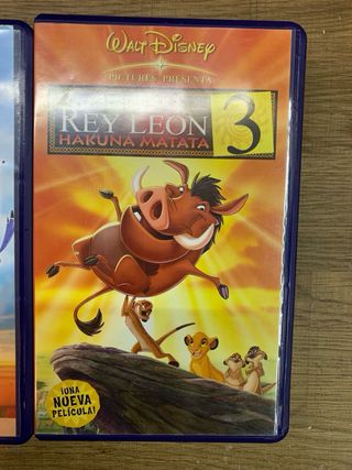 El Rey León VHS Edición Especial y 2 y 3