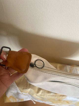 Bolso Cartera Beige y Marrón