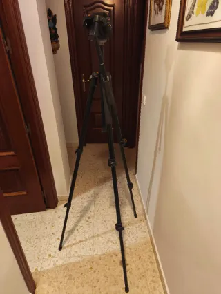Trípode Manfrotto 055 con rótula 501 y funda