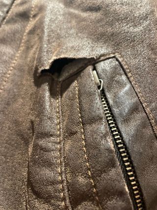 Chaqueta de cuero Sluisleder marrón