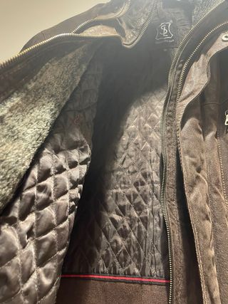 Chaqueta de cuero Sluisleder marrón