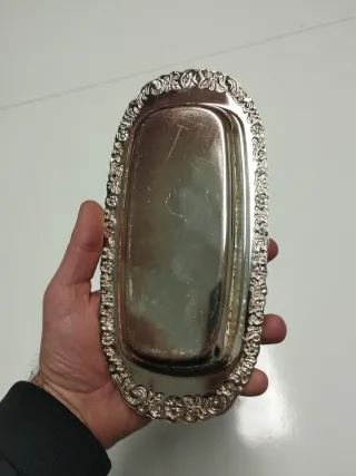 Mantequillera Vintage Plateada