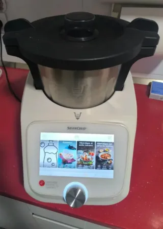 Robot da Cucina SilverCrest Monsieur Cuisine Connect in Bianco e Acciaio Inox